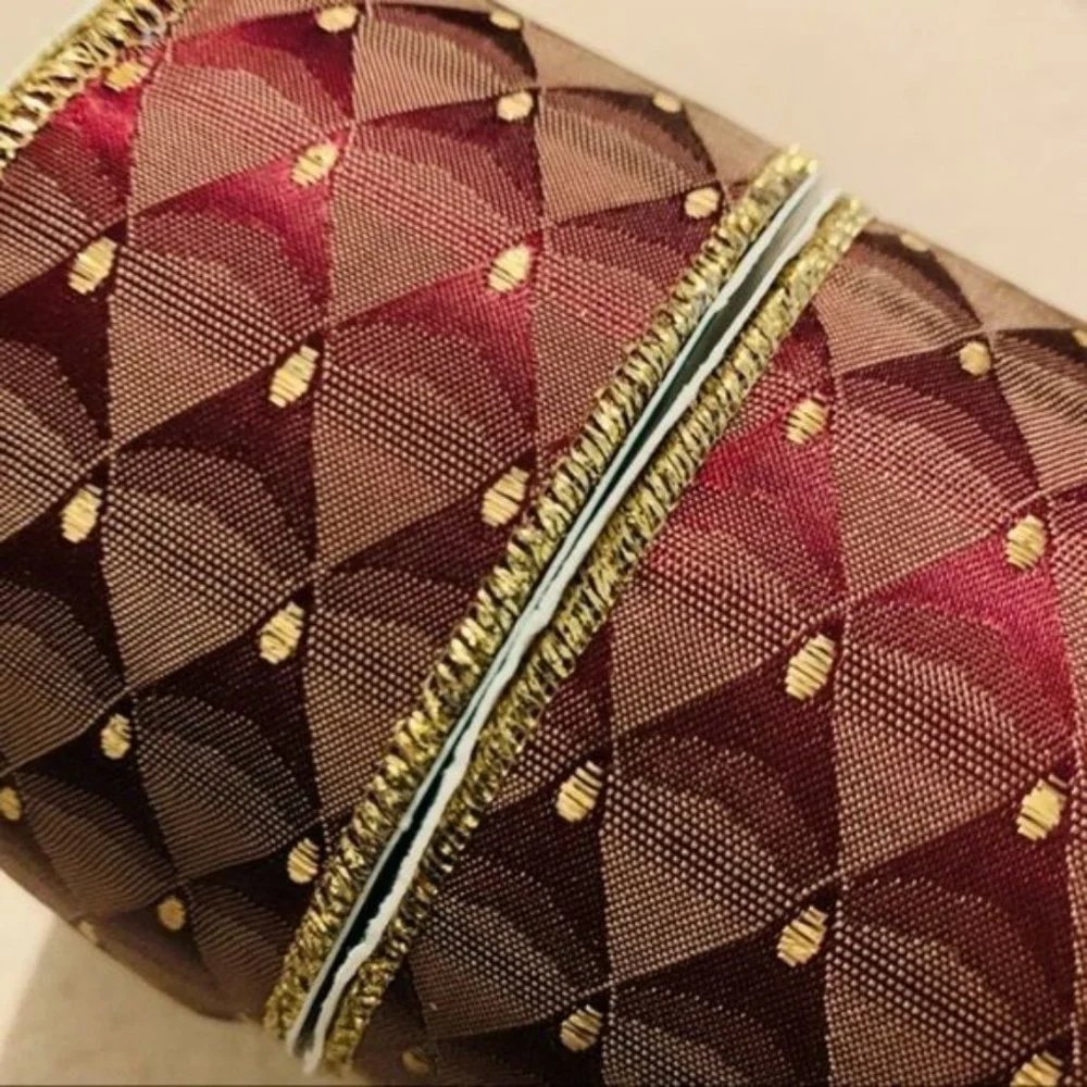 Trim A Tree | Ribbon | Burgundy Opulence Modern